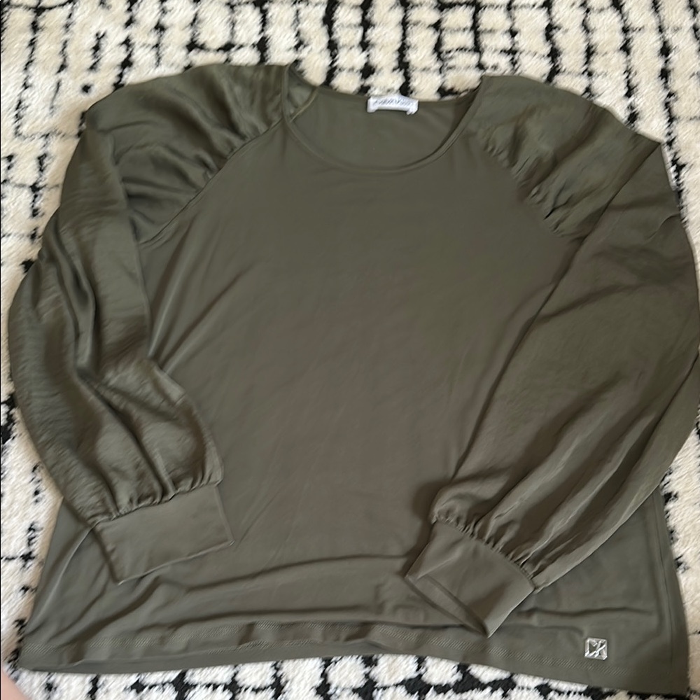Calvin Klein Olive Green Top